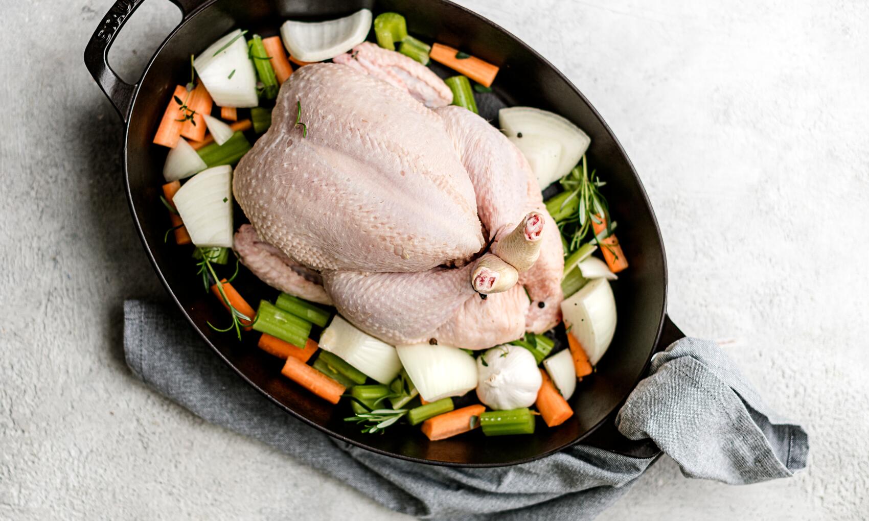 How To Cook The Free Range Brined Roast Chicken with Yorkshire Puddings