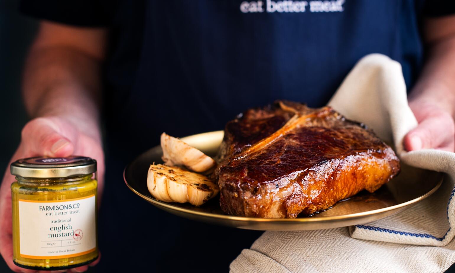 Buy 32 Day Dry Aged Thick Cut T Bone Steak Fresh & 100 British Steak