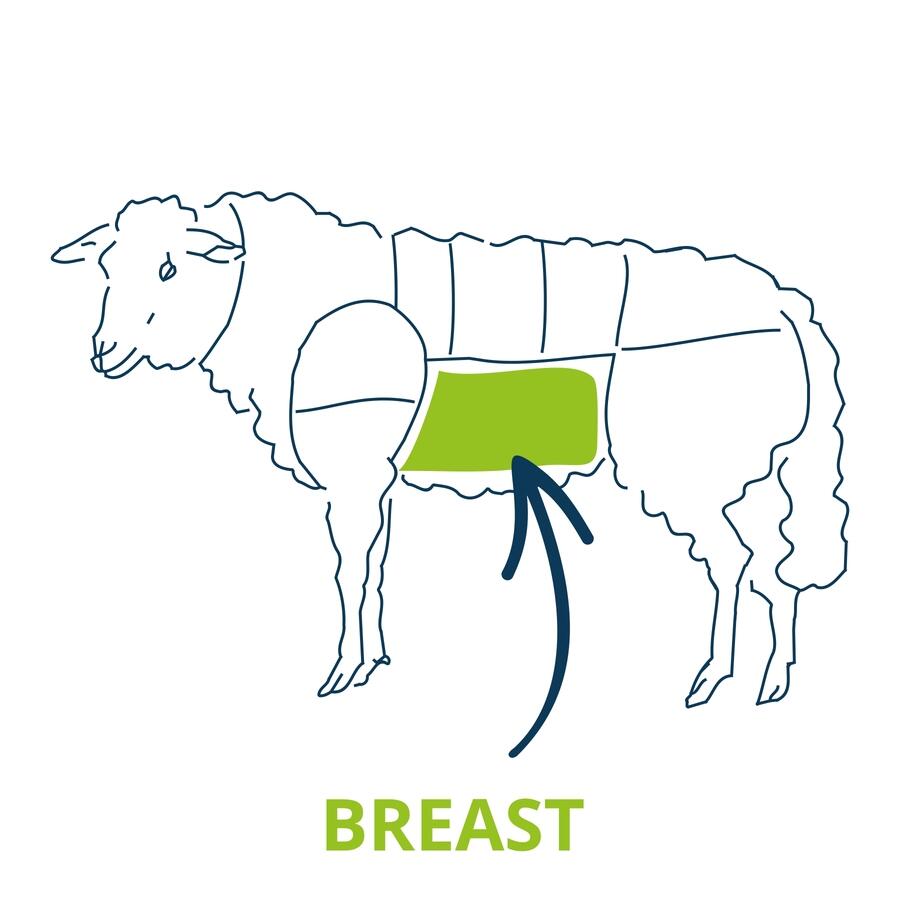 lamb breast cut chart 