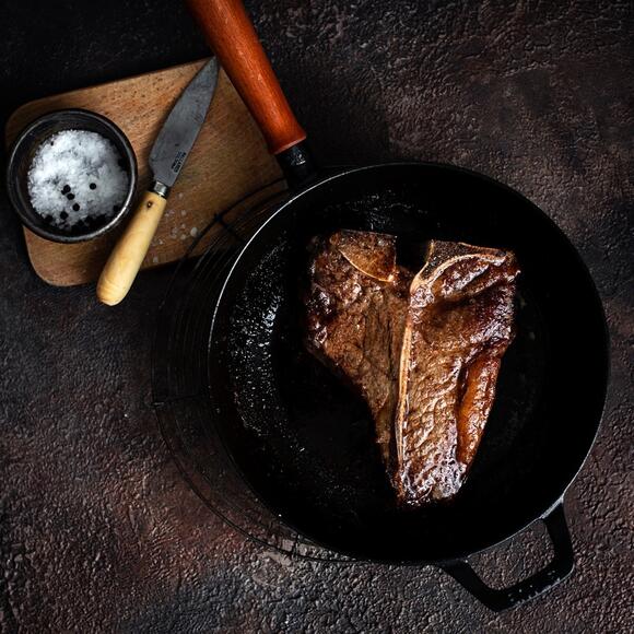 Buy 32 Day Dry Aged T Bone Steak Fresh & 100 British Steak