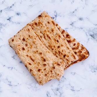 sangak bread on marble background