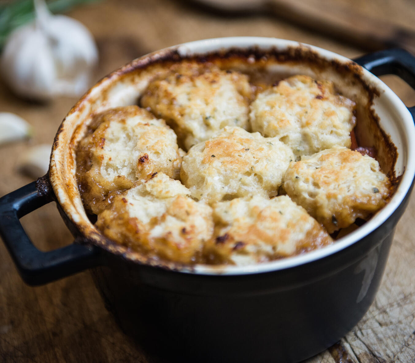 Jeff Baker's Lamb Stew with Rosemary Dumplings Recipe Online. Classic Autumnal Slow Cook Made Delici