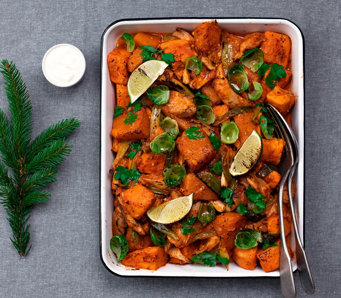 Leftover Christmas Turkey Tray Bake Recipe - Farmison & Co